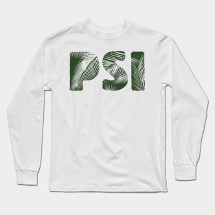 Psi Leaf Letters Long Sleeve T-Shirt